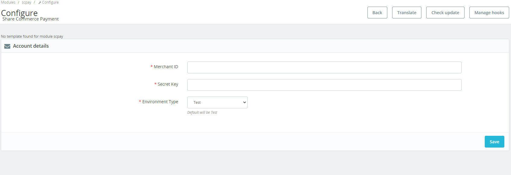 Prestashop Plugin Settings 02